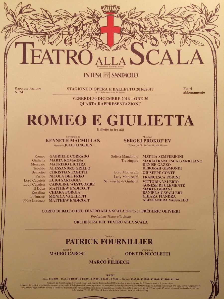 MaryGarret's tweet photo. @teatroallascala About Last Night! My Amazing Show as Soloist 💝 #ScalaRG #marygarret #ballerina #teatroallascala #RomeoAndJuliet #milano https://t.co/TdPigBBpYl
