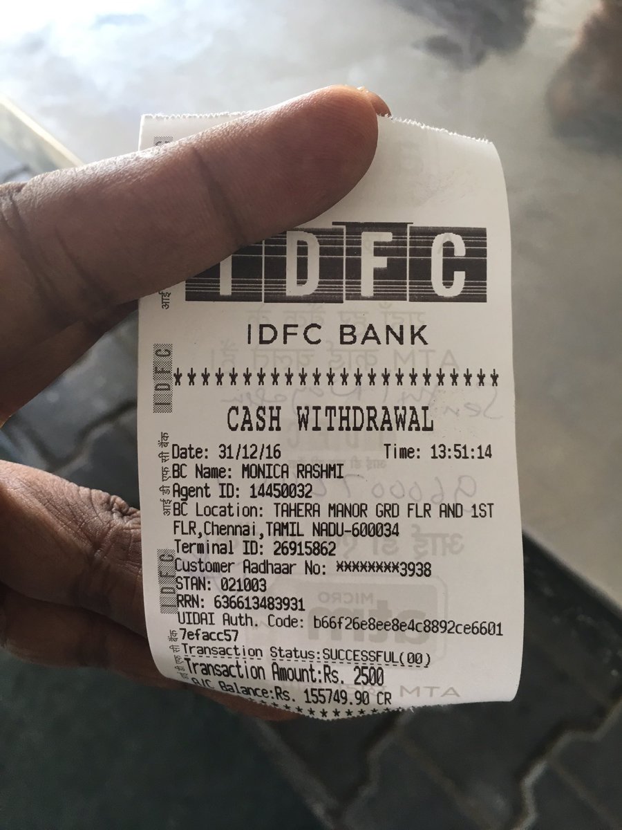 senthilnayagam's tweet photo. Withdrew money from Aadhar based micro ATM

Entered Aadhar number on touch screen tablet, and Authenticated with finger print https://t.co/6tdXF0d5Cs