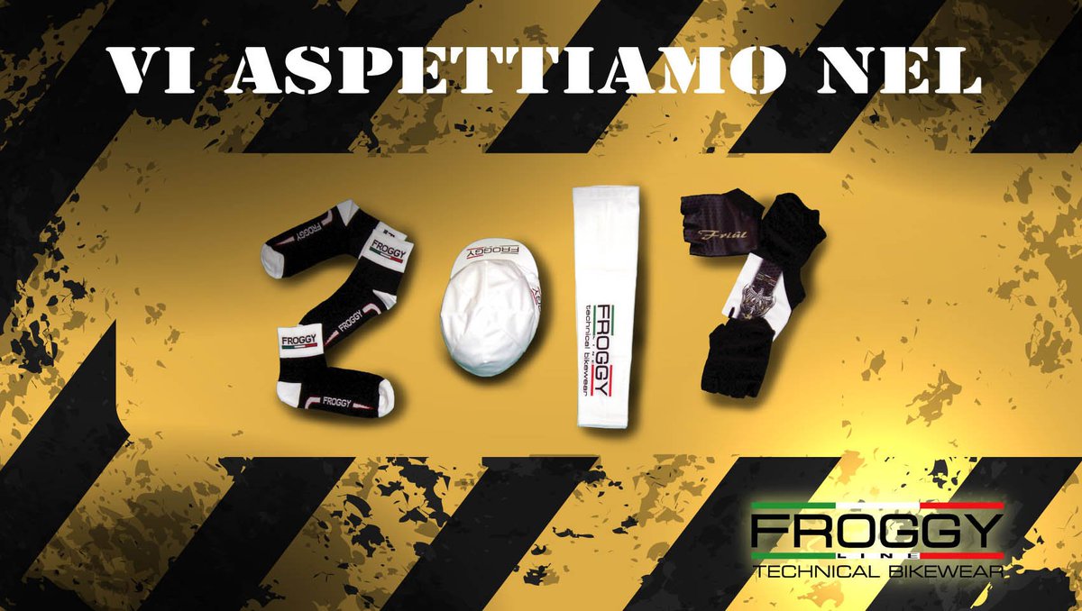 FroggyLine's tweet photo. Vi aspettiamo nel 2017 con grandi novità e pronti ad un anno strabiliante "in sella" insieme a voi!!!
Buon anno dallo Staff #Froggy Line! https://t.co/xHhHX0LK2T