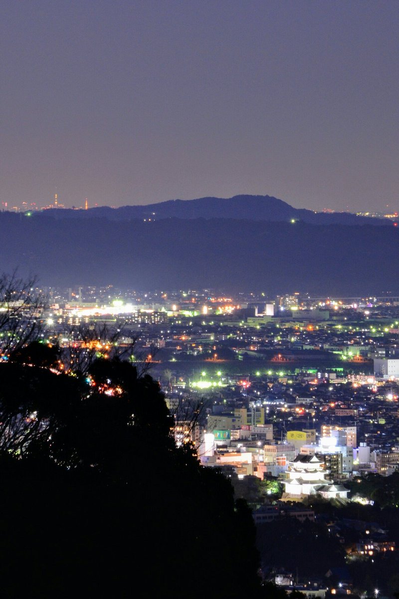 小田原シティプロモーション 大晦日 小田原 夜景 一夜城 小田原城 12月31日 天守閣