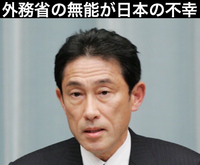 サムライ戦士 Sur Twitter 外務省 韓国 が朝鮮戦争になろうが大統領が死のうが慰安婦像が大使館前に建てようが関係ないが 岸田文雄 外務大臣 何故 日本大使館の職員を 全員 韓国から撤退させない 日本の不幸は 外務省 無能だからだ 岸田は総理の器なし