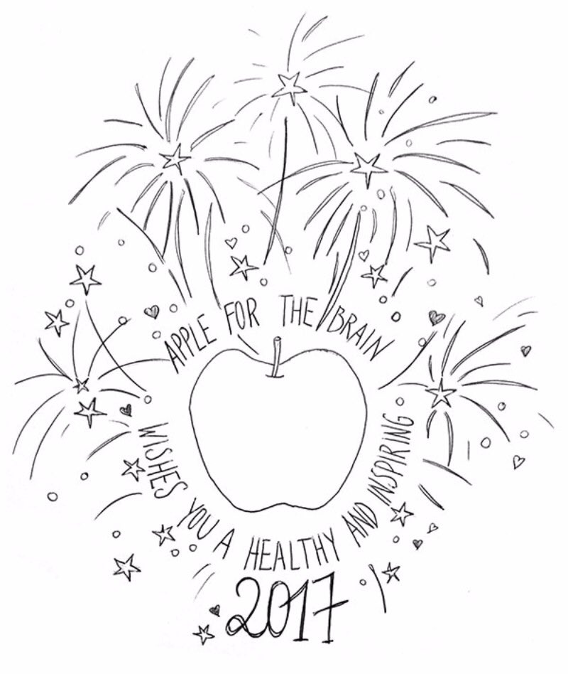 Let's feed our minds, bodies &amp; souls in 2017 💪🏻💥

🖊 by our Apple-illustrator #NathalieSpiessens
