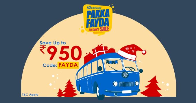 OffersTodayWeb's tweet photo. #EarnForYourPay #OffersToday @OffersTodayWeb

Get upto 100% cashback on your Bus Ticketing done via MobiKwik

https://t.co/UAMcSFCSer https://t.co/YuTGj3eyiV