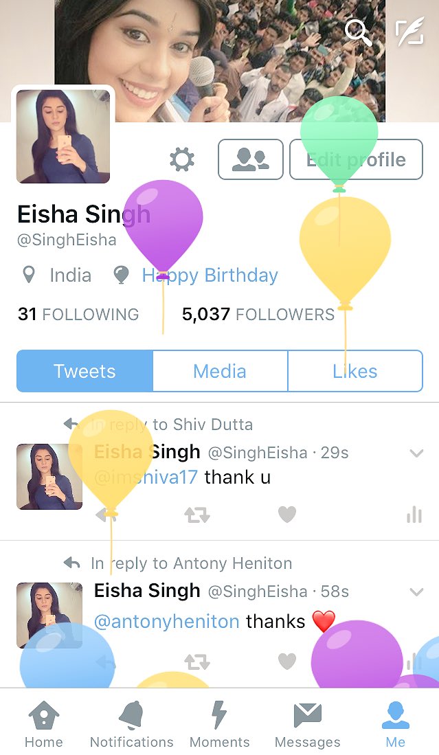 Hahah feels great to see all these balloons 🎈