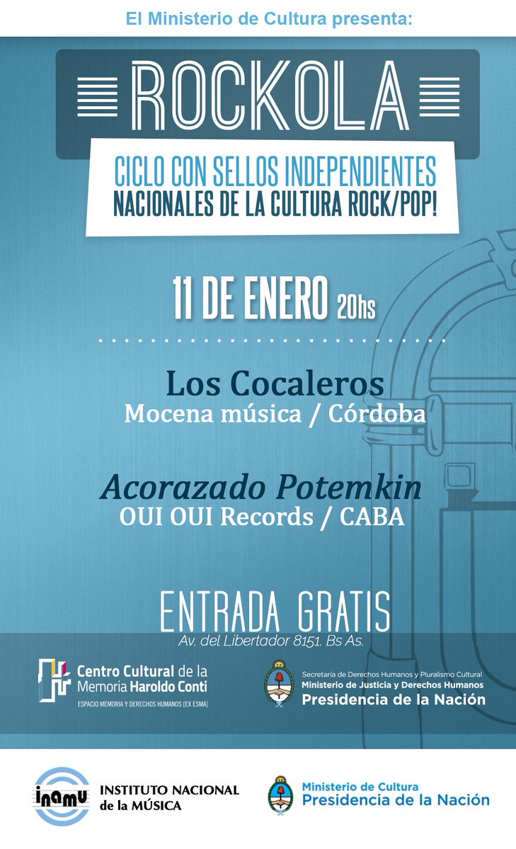11 de Enero <a href="/CocalerosLos/">Cocaleros</a>  en el 'Rockola' <a href="/CCMHCONTI/">El Conti</a> (Bs. As.)