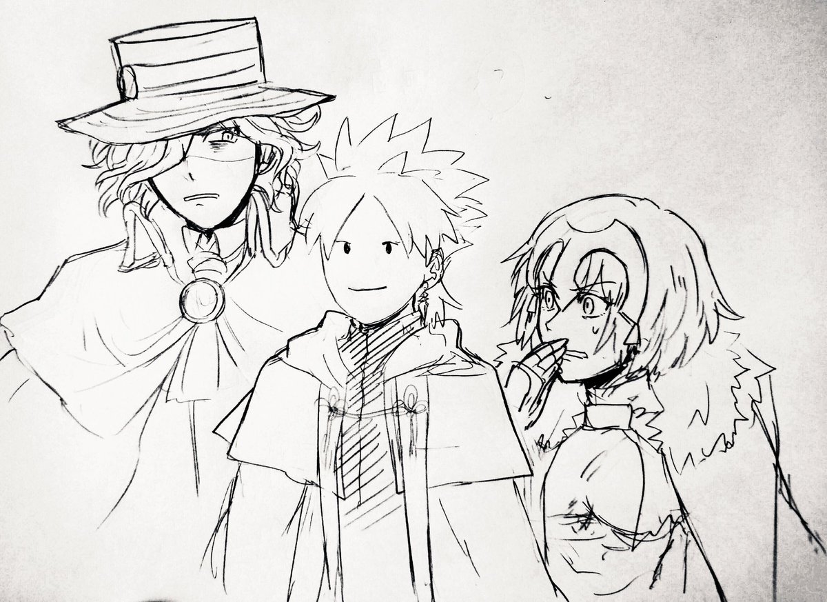 うちの問題児と引率の絵はこれくらいだったよ……  #ひどい 