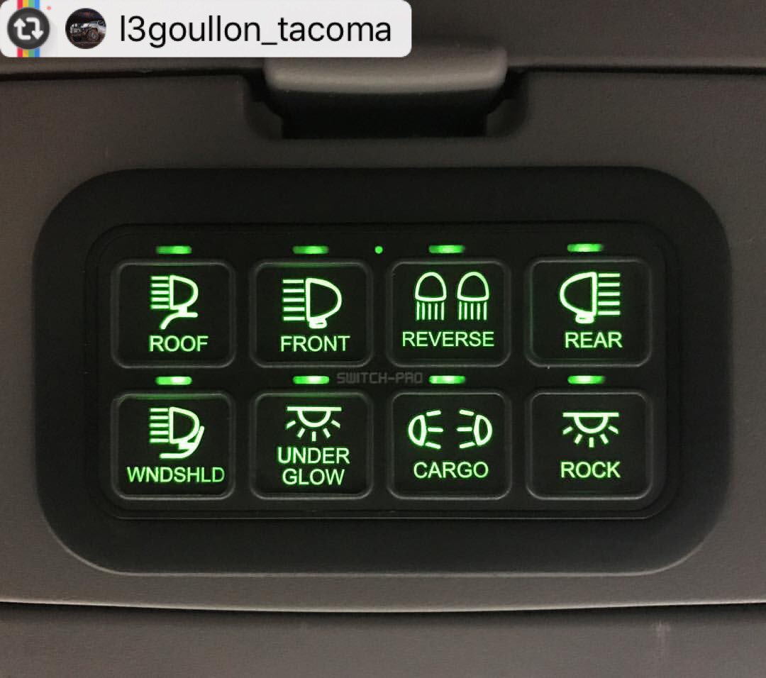 switch_pros's tweet image. @l3goullon_tacoma's overlanding rig! Mount designed and produced by @xpotrpr, fits the #SP8100 all nice and snug 👌🏽