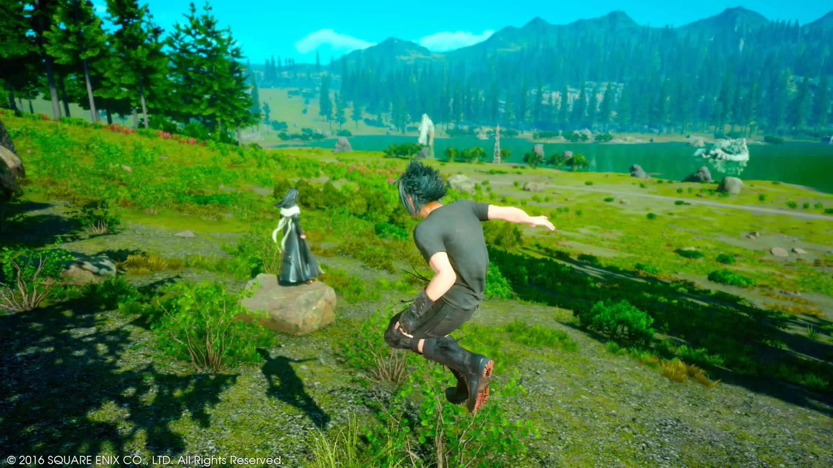 Hiherasthar's tweet photo. ... Please, stop, Gentiana. #Prompto #Noctis #Gentiana #Alstor #Duscae #Photo #Spoiler #FFXV #FFXVsnapshot #PS4share https://t.co/sBTRyENoxw
