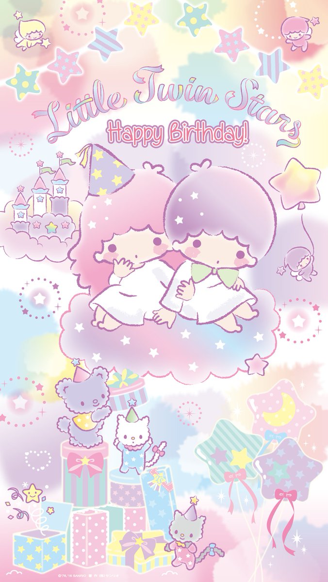 Kikilala Sanrio みんな たくさんの誕生日メッセージをありがとう お礼に壁紙をプレゼントするわね これからも 一緒にたくさんの思い出をつくっていけたらいいな