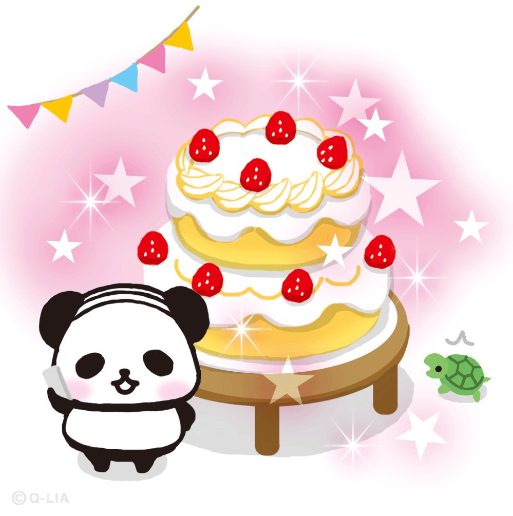 おじぱん 公式 じゃん でっかいケーキ完成 一緒にパーティーしない おじぱん クリスマスイブ ケーキ回復