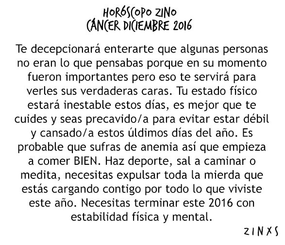 zinos__'s tweet photo. #ElÚltimoHoróZcopoZino
#OchoVecesZinxs

#HoróscopoZino #Cáncer
Parte I, II, III &amp; IV. https://t.co/SliMxvSGbI