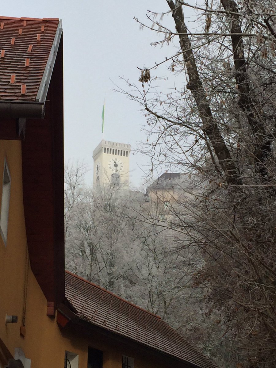 Lepe praznike!  #Ljubljana #frost