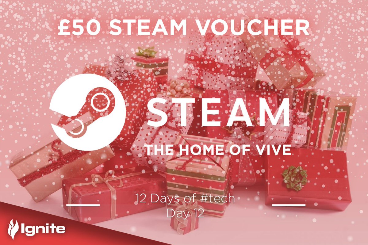 UKIgnite's tweet photo. Last into our #prizebundle is a £50 voucher to spend on @SteamVR! #vive #competition #gaming #Christmas See link in our bio for how to enter https://t.co/Phl0abUpxN