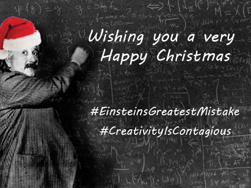DavidBodanis's tweet image. Wishing you all a very happy Christmas - thank-you for all your support this year! #EinsteinsGreatestMistake #CreativityIsContagious
