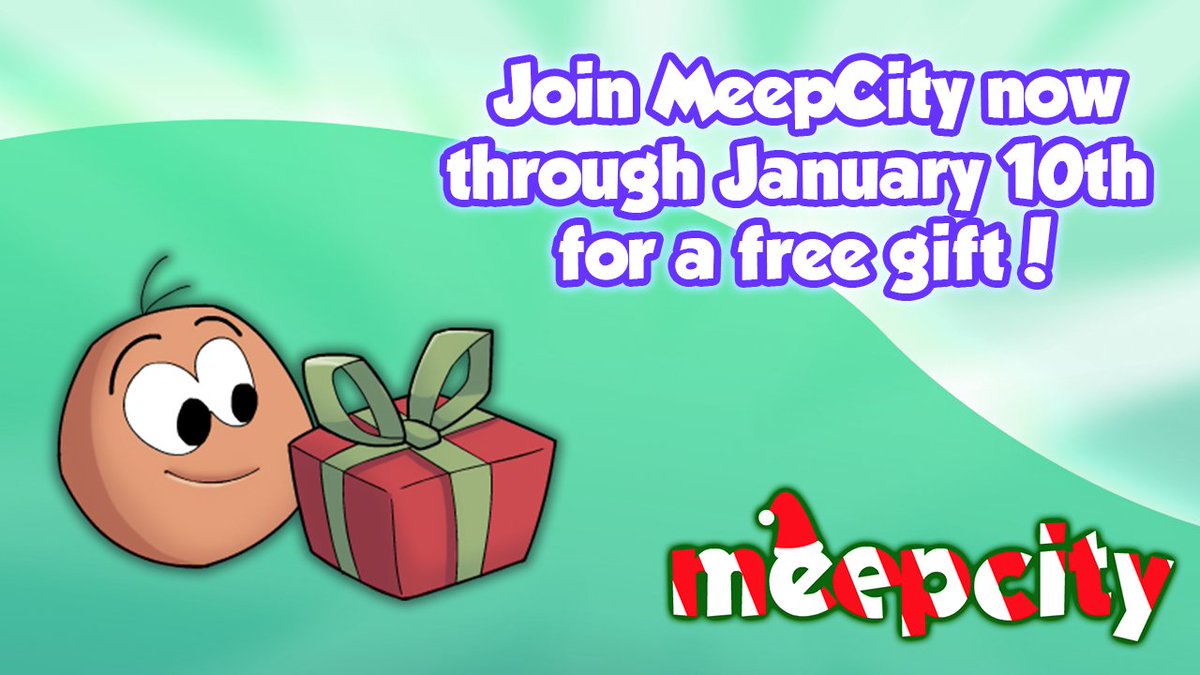 Alexnewtron's tweet photo. It's that time of year! Play #MeepCity now through January 10th for a free gift! https://t.co/EF7rSii1sR