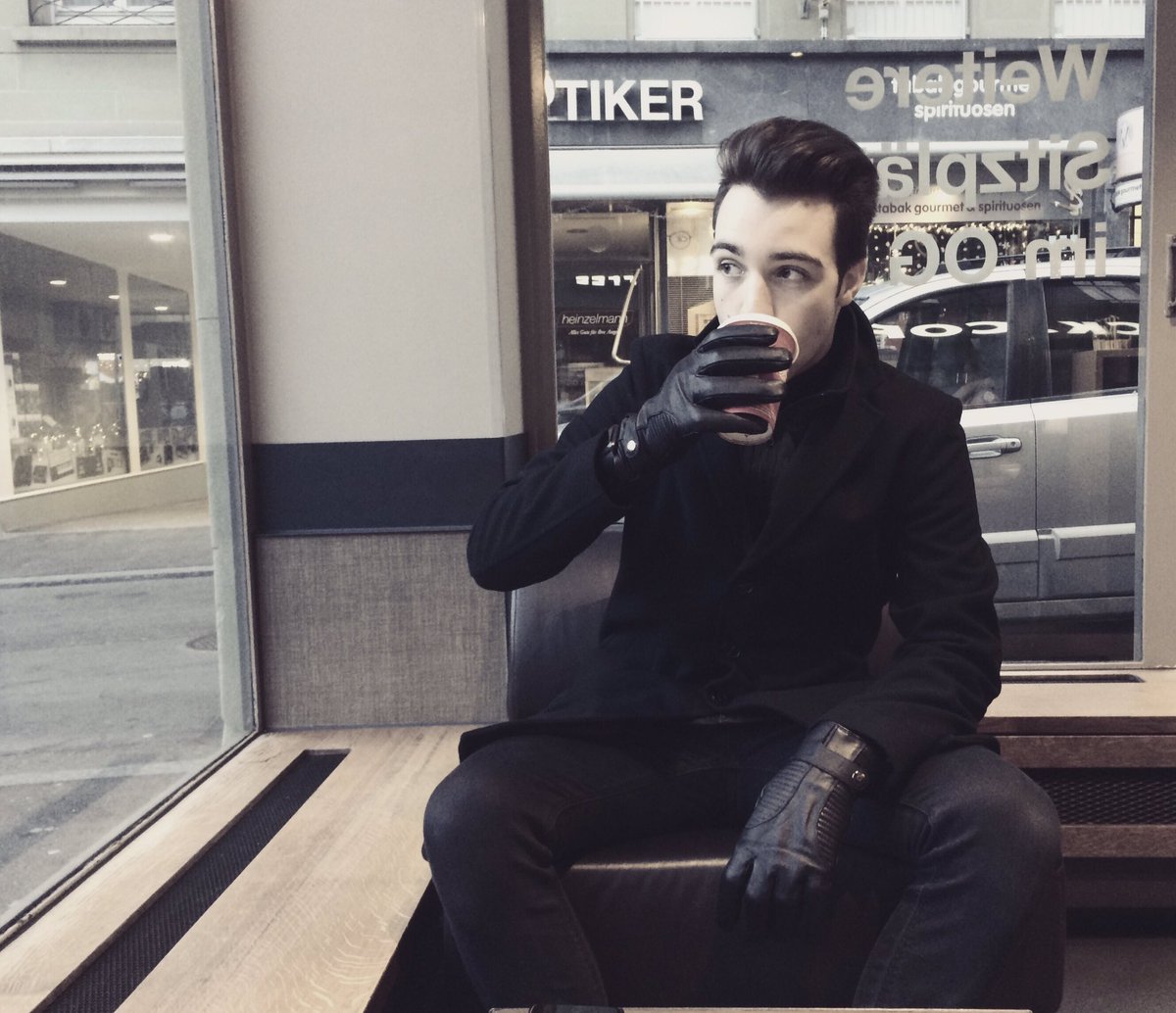 Looking good while drinking coffee. HOW