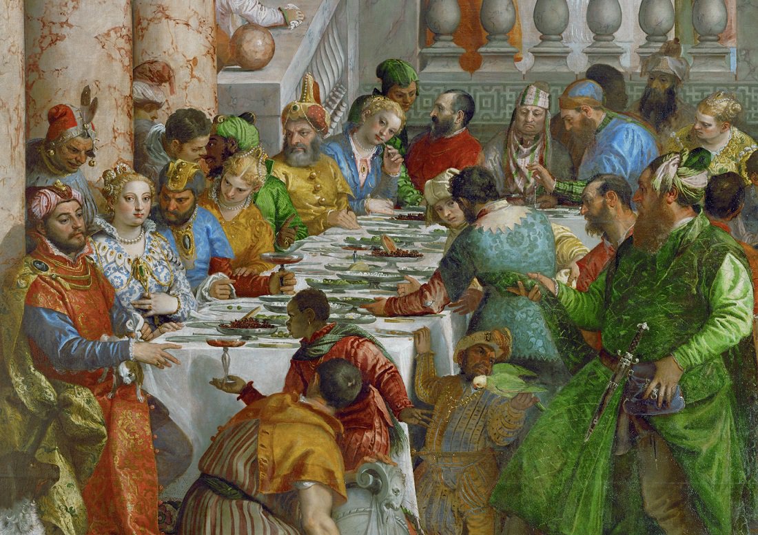 MuseeLouvre's tweet photo. Le Louvre vous souhaite un réveillon de #Noël festif et chaleureux !
VÉRONÈSE, "Les Noces de Cana", 1563 (détail) ☞ https://t.co/L4vL7MfiKG https://t.co/OkpTEHPmkv