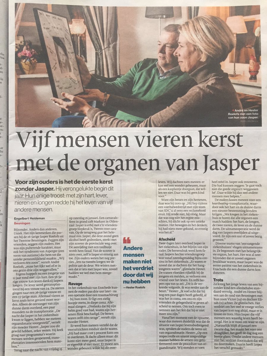 Vandaag in de Gelderlander dit verhaal. Sprakeloos!