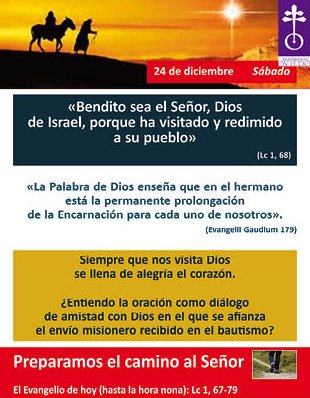 obsigu's tweet photo. #PreparandoElCamino #Adviento2016 "Siempre que nos visita Dios se llena de alegría el corazón". Vivamos #LaAlegríaDelEvangelio https://t.co/8fcdE2i2jt