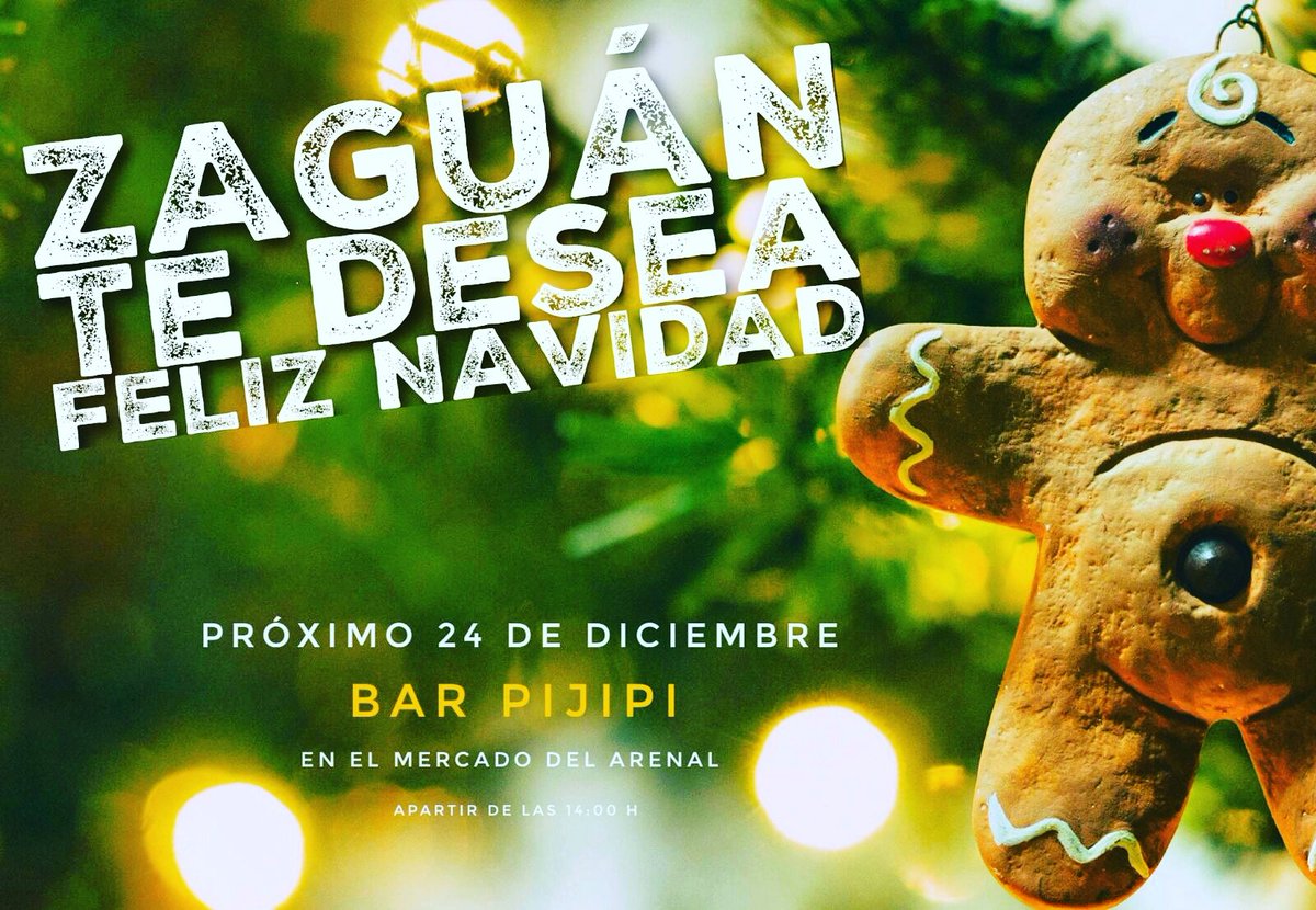 gzaguan's tweet photo. Celebra hoy la Navidad con nosotros!! Desde las 14:00h volvemos a PIJIPI, en el Mercado del Arenal. ¡Te esperamos! #feliznavidad https://t.co/mvpuLfeXbB