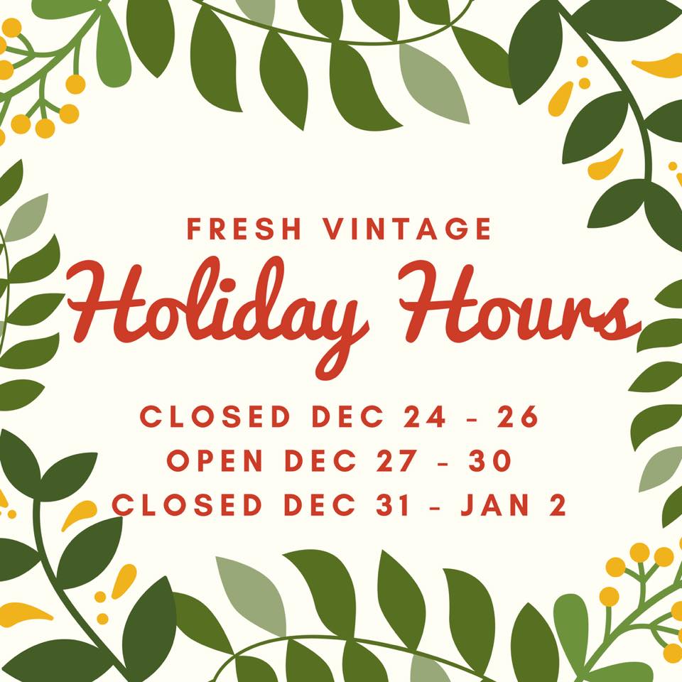 Reminder: We are closed today. Merry Christmas Eve!