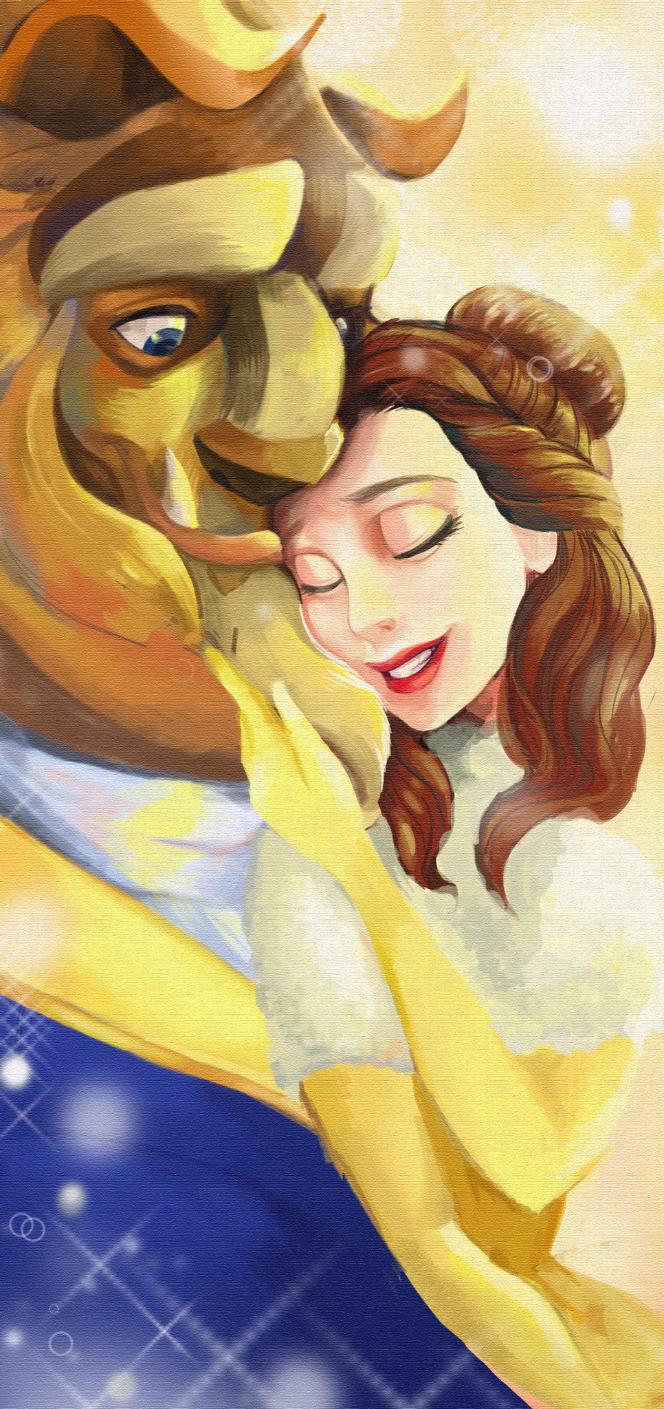 美女と野獣のイラスト Twitter