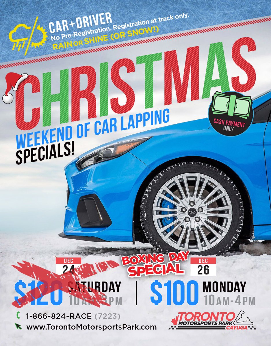 TMPCayuga's tweet photo. Christmas lapping-these prices are the lowest we've had all season! 😱 #TMPlapping #Ford #FocusRS #Brembo #Drifting #WinterLapping https://t.co/LIpGaqlC3L