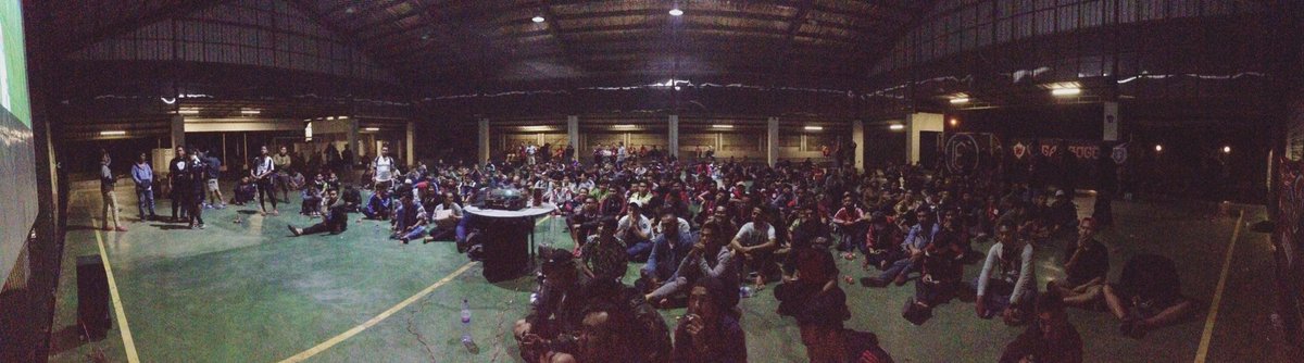 Sisa nobar super coppa semalam #menangmahbebas