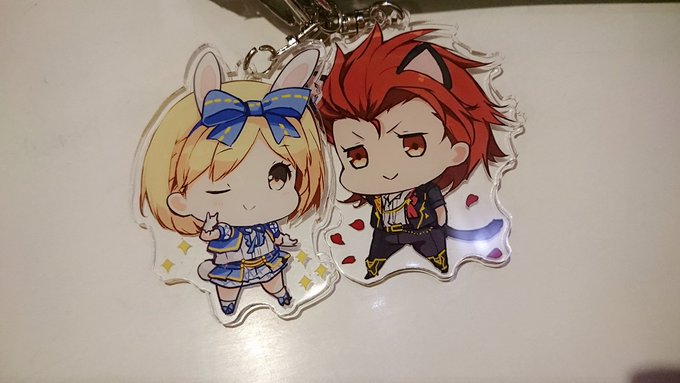 パージタのアクリルストラップ届きましたー✨仲良く横に並んで可愛い～♪ #C91 
