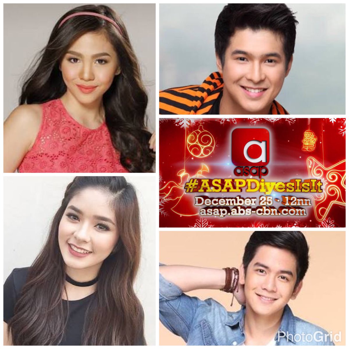 ASAPOfficial's tweet photo. Supah hot na hatawan ngayong Pasko with Joshua, Jerome, Loisa and Janella mapapanood bukas sa #ASAPDiyesIsIt!!! 🌟🌟🎉🎉 https://t.co/YvqF77g7Bj