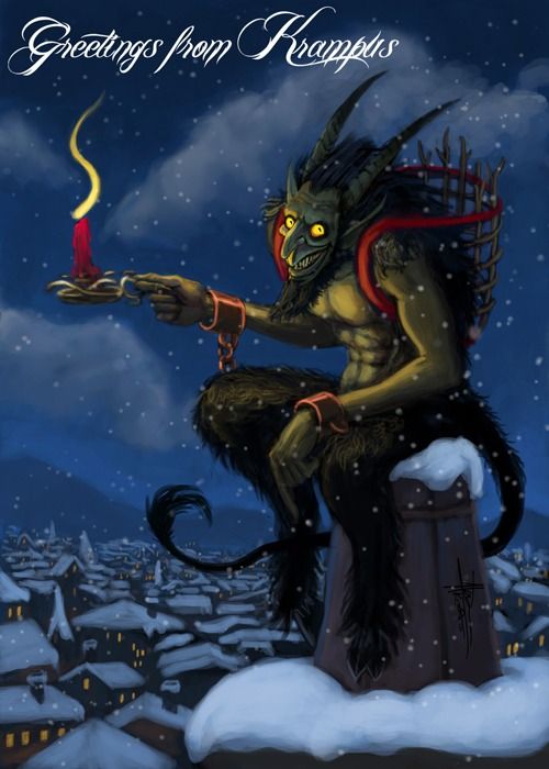 Happy Holidays from Krampus Society to you. #krampus #krampussociety #SeasonOfGiving #JingleAllTheWay #SantaClaus #Christmas #ChristmasEve