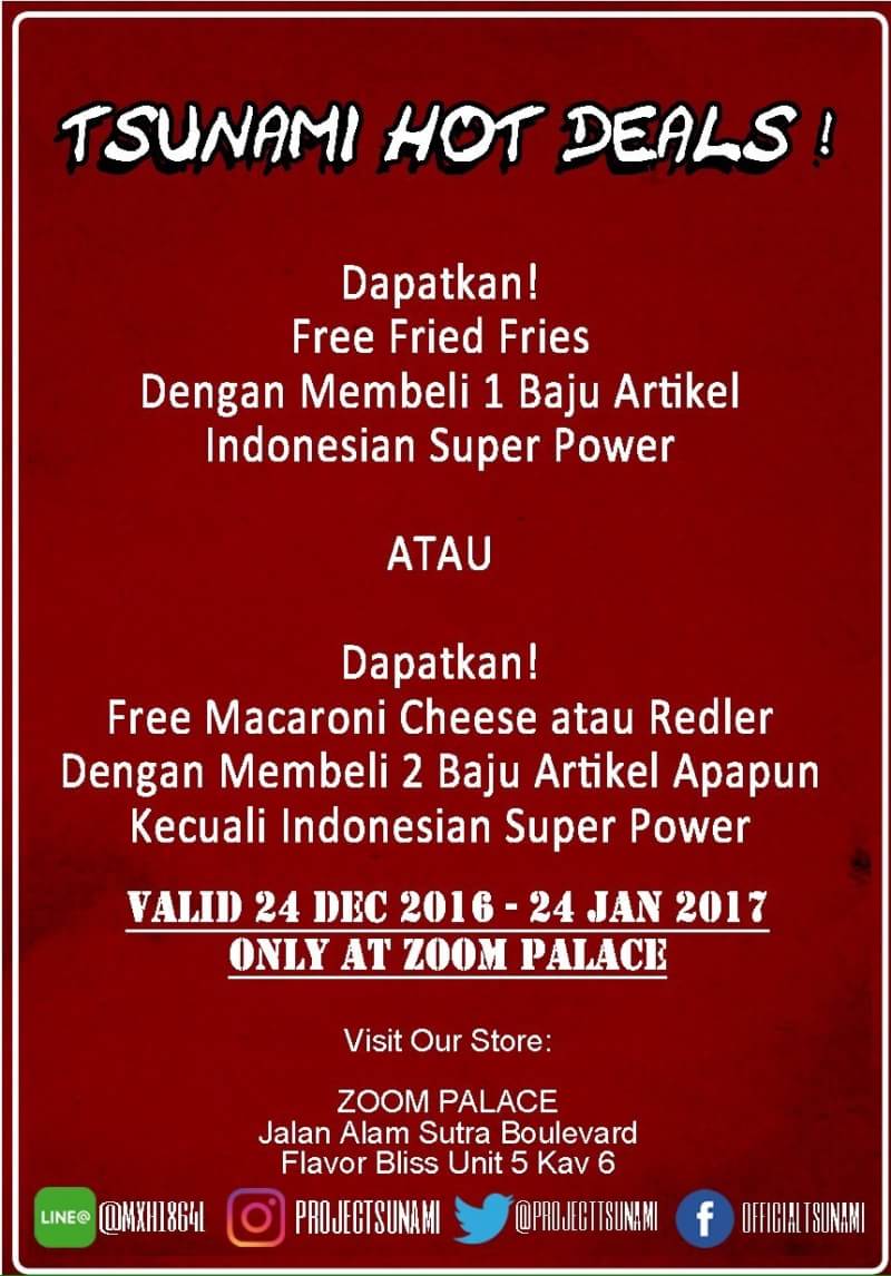 ProjectTsunami's tweet photo. Promo Periode : 24 december 2016 - 24 january 2017 only at @zoompalace @flavorbliss https://t.co/CO0nbe3VIA