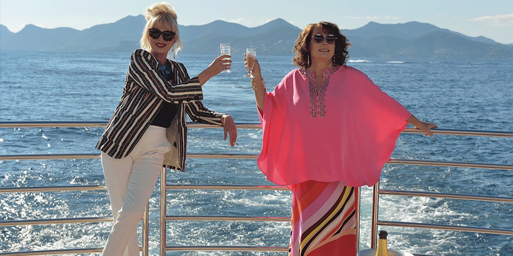 Check out Eddie &amp; Patsy's famous Stoli-Bolli cocktail recipe:  1 OUNCE STOLICHNAYA VODKA &amp; SIMPLY 3 OUNCE BOLLINGER CHAMPAGNE! Cheers! 🍾