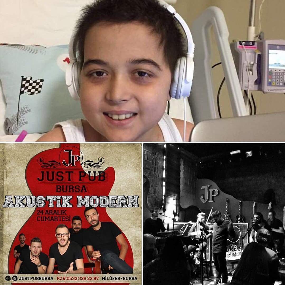 Akustik Modern şarkılarını Lösemi hastası kardeşimiz Arda için çalacak ve bu akşamki kazançlarını Arda'nın tedavisi için bağışlayacaklar.