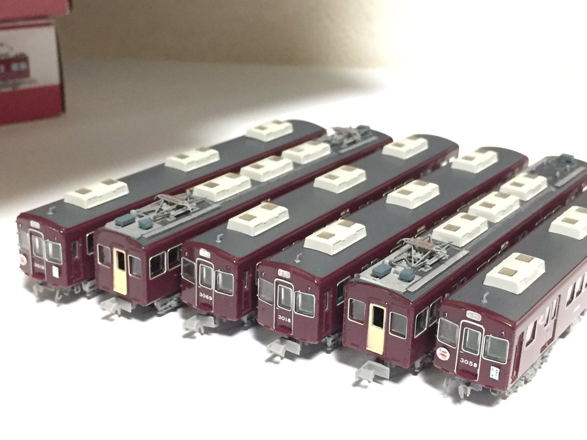 鉄コレ軽加工の3000系3058x6 映画阪急電車PR仕様が完成しました。 発売