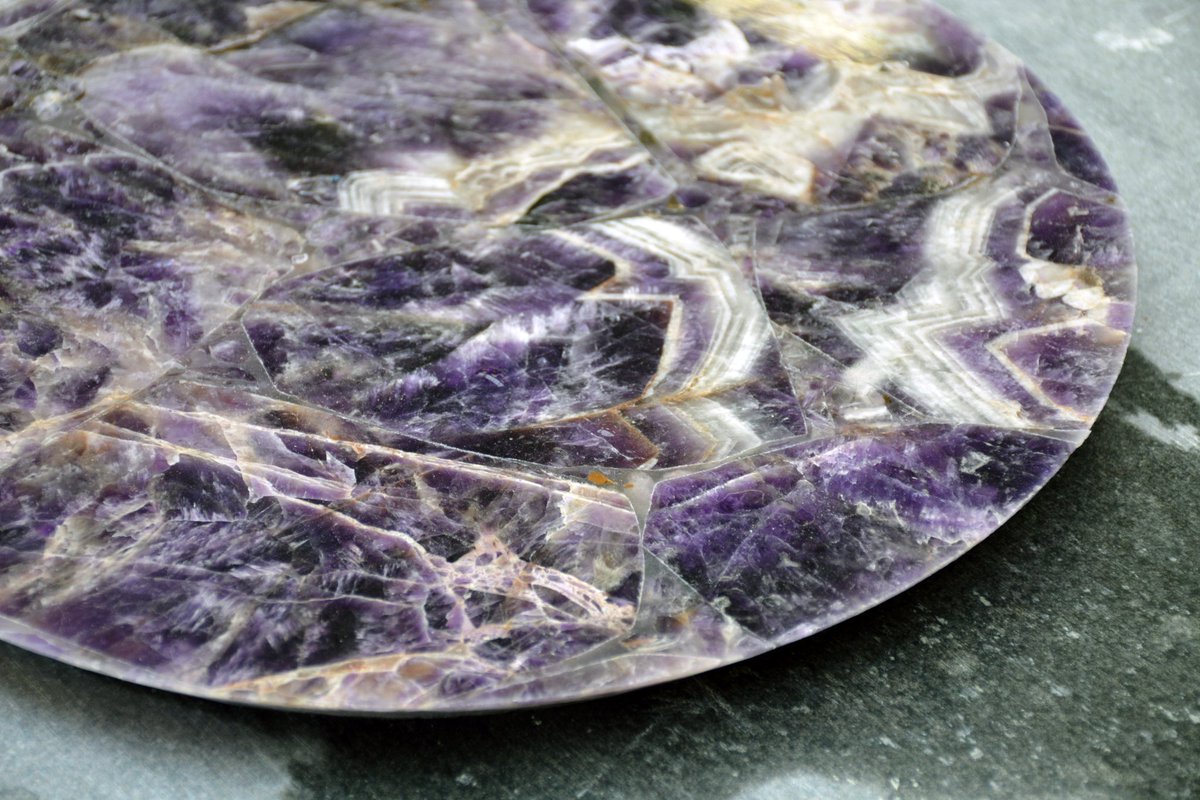 A large Amethyst table we're making in our Amsterdam warehouse, almost ready for the project its going to #stone #interiordesign
