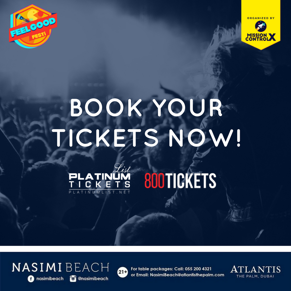 FeelGoodFesti's tweet photo. Tickets for the biggest festival of UAE, taking you back to the 90s, #FeelGoodFesti: 
https://t.co/XOxdFCHQer 
https://t.co/TzhTKMPx5j https://t.co/SGPveS9Khj