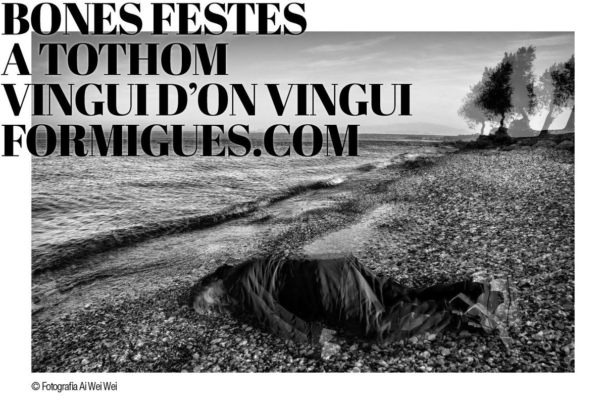 jordiCarner's tweet photo. #BonesFestes a tothom, vingui d'on vingui #rRefugies #VolemAcollir @Grafica_Activa #ProjecteRefugi #2017 #Formigues https://t.co/mXCMsuHY5J