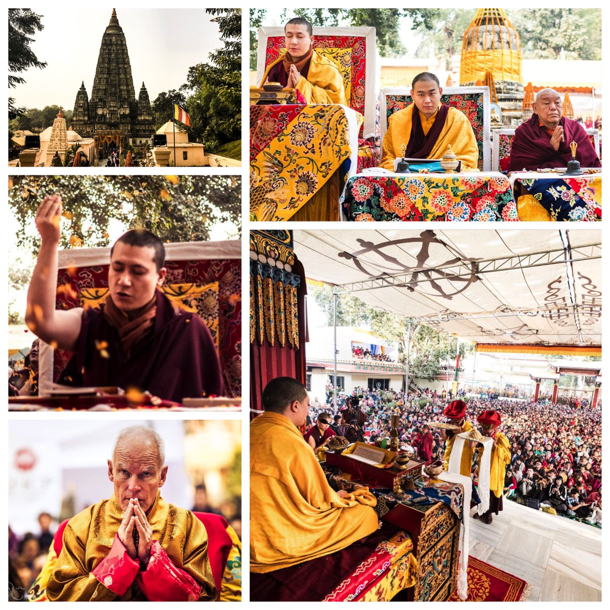Lama Ole attended the Kagyu Monlam celebration in Bodhgaya led by Thaye Dorje, His Holiness the 17th #Karmapa
