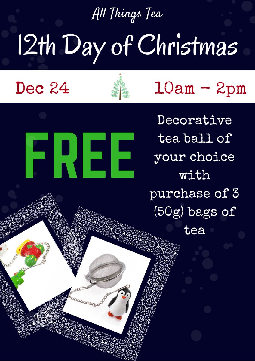 12th Day of Christmas!  We're open from 10am to 2pm today...great place to find great hostess gifts!