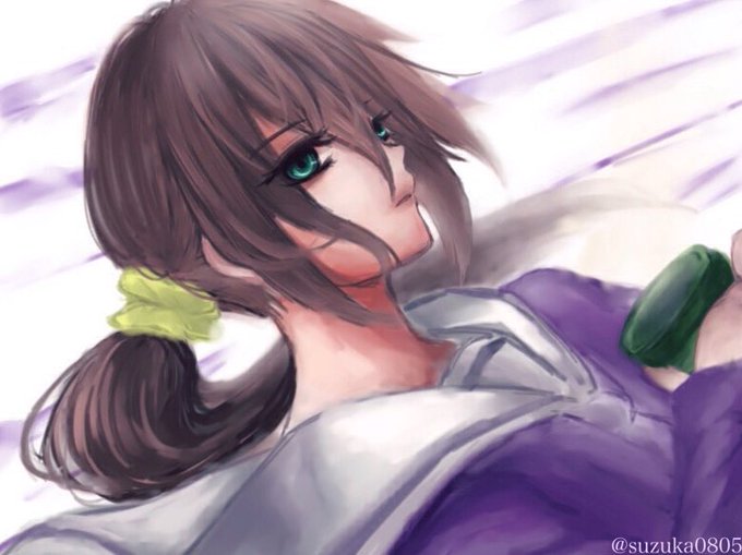 すずかさんがTwitterに投稿した白鳥トモエ(ゾンビランドサガ)のイラスト。