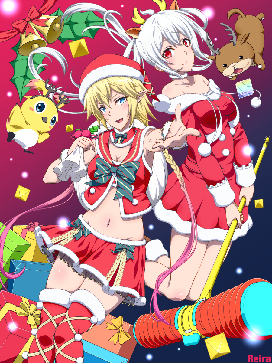 玲來 レイラ Na Twitteru アイアイとマトイちゃんのクリスマスイラスト完成したので貼らせていただきます メリークリスマス 12時間放送楽しんでいきます Pso2