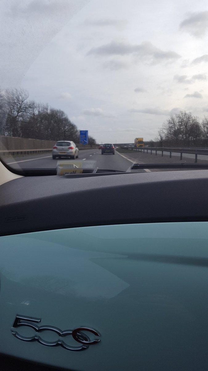 Christmas Eve on the A1 being chauffer driven by favourite daughter...Cambridge here we come!