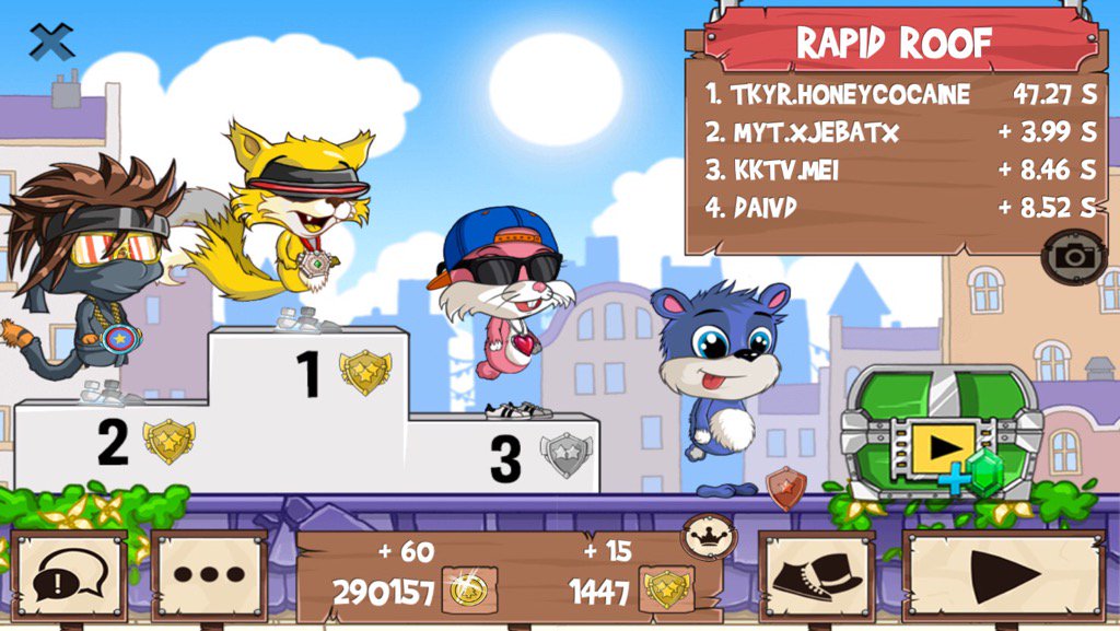 yukiichannn's tweet photo. Get on my level, son! #funrun2 #xJEBATx #Mei #daivd https://t.co/D524rideFy