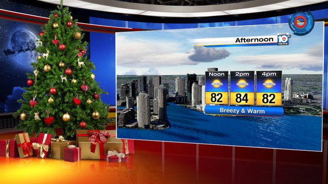 Warm breeze today with high temps between low & mid 80s #Flwx #HappyHolidays https://t.co/QEjLlNVmU4