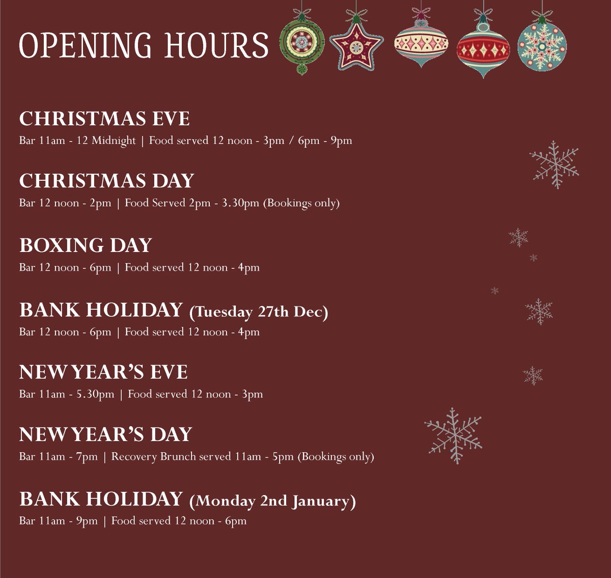 queensheadhp10's tweet photo. Aaaaand relax. Happy #ChristmasEve to all! We're open all day today so pop in &amp; enjoy the merriment in preparation for the big day tomorrow! https://t.co/VWGmEM6H0j