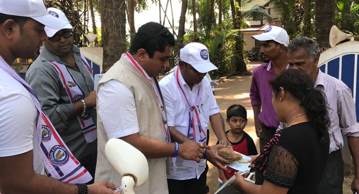 durgadasskamat's tweet photo. Successful campaign of @Siolim Candidate Vinod Palyekar @Siolim-Sodiem Panchayat. #SiolimForward #GoaForward @VijaiSardesai4Vinod. https://t.co/dIU94XvxA0
