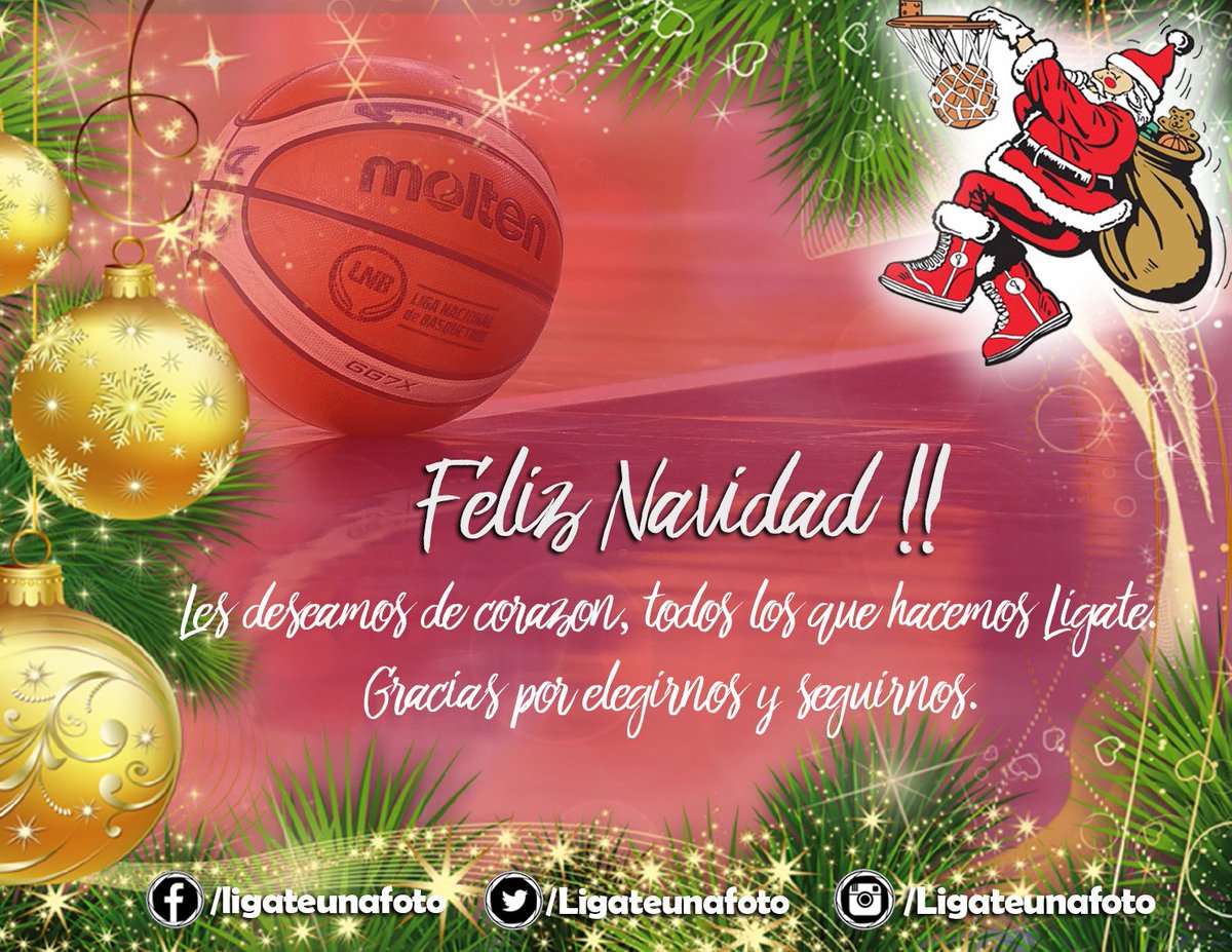 Amigos de la naranja, que tengan Feliz Navidad de parte de todos los que hacemos Ligate. #feliznavidad