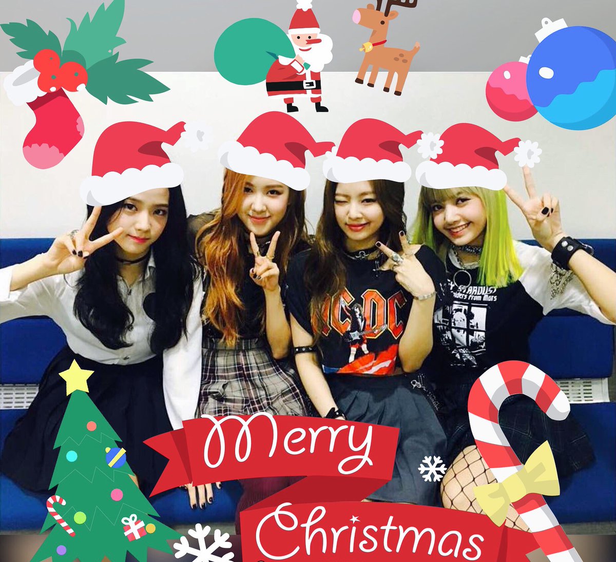 BP_Jennie_'s tweet photo. E anche le BlackPink vi augurano il buon Natale~ https://t.co/4Rxronm9hG