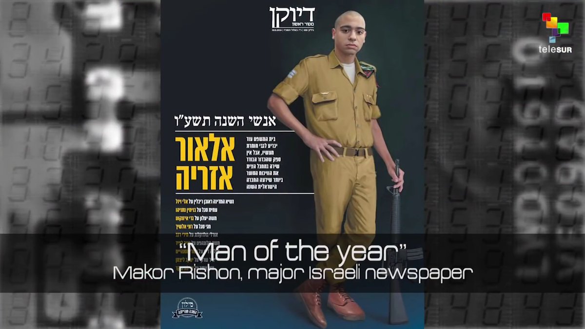 QuteMAGAGirl's tweet photo. #IDF Sgt #ElorAzria murdered an assault suspect who was lying on his back, in custody. #Azria is celebrated as a hero. #genocide #Apartheid https://t.co/VIQlsErTyM
